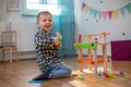 Drevená pracovná dielňa Work Bench Eichhorn s náradím 49 dielov