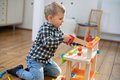 Drevená pracovná dielňa Work Bench Eichhorn s náradím 49 dielov