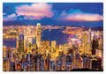 Neónové puzzle Hong Kong Skyline Educa 1000 dielov a Fix lepidlo od 11 rokov