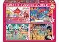 Puzzle Multi 4 Junior Park atractions+Children's party Educa 20-40-60-80 dielov od 4 rokov