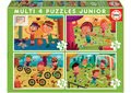 Puzzle Multi 4 Junior Sport Educa 20-40-60-80 dielov od 4 rokov