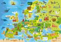 Puzzle Mapa Európy Educa 150 dielov od 7 rokov