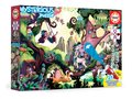 Puzzle Mysterious Magic Forest Educa 200 dielov - svetielkujúce zvieratká pri lampe od 6 rokov