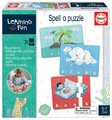 Náučná hra pre najmenších Spell a Puzzle Educa Učíme sa anglické slová s obrázkami 76 dielov od 5 rokov