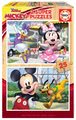 Drevené puzzle Mickey&Friends Educa 2x25 dielov od 4 rokov