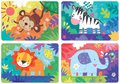 Puzzle pre najmenších My Jungle Animals Progressive Educa zvieratká v džungli 5-6-7-8 dielov od 24 mes