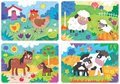 Puzzle pre najmenších My Farm Mother&Babies Progressive Educa mama a bábätká 5-6-7-8 dielov od 24 mes