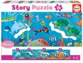 Puzzle pre najmenších Story Underwater World Educa rozprávka o podmorskom svete 26 dielov