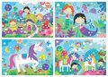 Puzzle rozprávky Fantasy Friends Progressive Educa veselé deti 20-40-60-80 dielne od 4 rokov