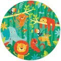 Puzzle pre najmenších okrúhle The Jungle Round Educa zvieratká v džungli 28 dielov 48 cm priemer