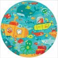 Puzzle pre najmenších okrúhle Under the Sea Round Educa zvieratká v mori 28 dielov 48 cm priemer