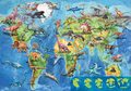 Puzzle mapa sveta Dinosaurs World Map Educa 150 dielov od 7 rokov