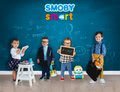 Interaktívna hra Clever Cubes Smart Smoby s 3 hrami farby a čísla od 24 mes (anglicky, francúzsky a nemecky)