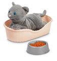 Opatrovateľský kútik pre mačičku Cat Care and Grooming Écoiffier s pelechom a 9 doplnkami od 18 mes