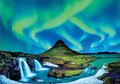 Puzzle Aurora Boreal Islandia Educa 1500 dielov a Fix lepidlo od 11 rokov