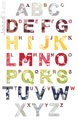Drevené písmeno N ABCDeco Janod lepiace 9 cm červené/hnedé od 3 rokov