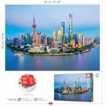 Puzzle Shanghai Skyline at Sunset Educa 1000 dielov a Fix lepidlo