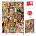 Puzzle Art Nouveau Poster Collage Educa 1000 dielov a Fix lepidlo