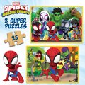 Drevené puzzle Spidey & his Amazing Friends Disney Educa 2x25 dielov