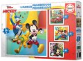 Puzzle Mickey & Friends Progressive Educa 12-16-20-25 dielov