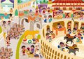Puzzle vzdelávacie Rím Happy Learning Educa 300 dielov s aktivitami v španielčine od 6 rokov