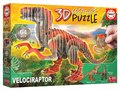 Puzzle dinosaurus Velociraptor 3D Creature Educa dĺžka 55 cm 64 dielov