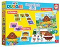 Superpack 4v1 Hey Duggee Educa domino pexeso a 2 puzzle s 25 dielikmi