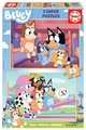 Drevené puzzle Bluey Educa 2x25 dielov