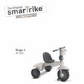 Trojkolka Voyage Touch Steering 4v1 smarTrike s 2 taškami a slnečnou clonou šedo-krémová od 10 mes