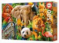 Puzzle Wild Animal Collage Educa 500 dielov a Fix lepidlo