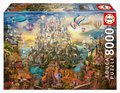 Puzzle Dream Town Educa 8000 dielov a Fix lepidlo