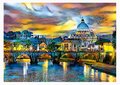 Puzzle St. Peter´s Basilica and the St. Angelo Bridge Educa 1500 dielov a Fix lepidlo