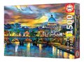 Puzzle St. Peter´s Basilica and the St. Angelo Bridge Educa 1500 dielov a Fix lepidlo