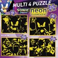 Puzzle Multi 4 Sonic Prime Educa 50-80-100-150 dielov svietiace od 5 rokov