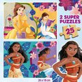 Drevené puzzle Disney Princess Educa 2x25 dielov