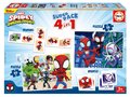 Superpack 4v1 Spidey and his amazing friends Educa domino pexeso a puzzle s 25 a 50 dielikmi