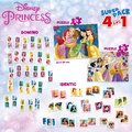 Superpack 4v1 Disney Princess Educa domino pexeso a puzzle s 25 a 50 dielikmi