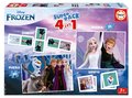 Superpack 4v1 Frozen Educa domino pexeso a puzzle s 25 a 50 dielikmi