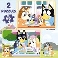 Puzzle Bluey Educa 2x48 dielikov v kufríku od 4 rokov