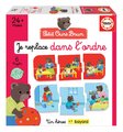 Náučná hra pre najmenších Je replace dans l´ordre Educa Učíme sa logicky vytvárať príbehy s medvedíkmi 6 puzzle dielikov od 24 mes