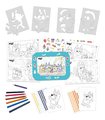 Kreatívne kreslenie s tabletom Creative Activity Set Educa Vytvor a vyfarbi si psíka s predlohami nálepkami a figúrkami