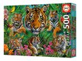 Puzzle Tiger Jungle Educa 500 dielov a Fix lepidlo