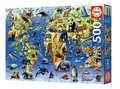Puzzle One Hundred Endangered Species Educa 500 dielov a Fix lepidlo