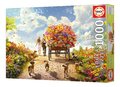 Puzzle Carrying Flowers Educa 1000 dielov a Fix lepidlo