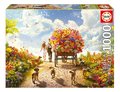 Puzzle Carrying Flowers Educa 1000 dielov a Fix lepidlo