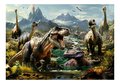 Puzzle Fierce Dinosaurs Educa 1000 dielov a Fix lepidlo