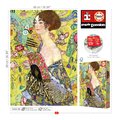 Puzzle Lady With a Fan Gustav Klimt Educa 1000 dielov a Fix lepidlo