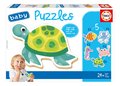 Baby puzzle Morské zvieratká Educa 5-obrázkové od 24 mes