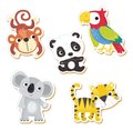 Baby puzzle Exotické zvieratká Educa 5-obrázkové od 24 mes