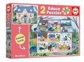 Puzzle Dom Inside&Outside House Educa 2x100 dielov od 6 rokov